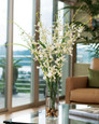 Dancing Orchid & Grass Silk Flower Arrangement