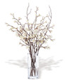 White Cherry Blossom Silk Flower Arrangement