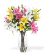 Luscious Lilies Faux Flower Arrangement, available at Petals.