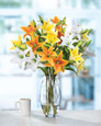 Luscious Lilies Faux Flower Arrangement, available at Petals.