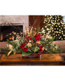 Vintage Holiday Silk Flower Centerpiece