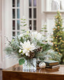 Frozen Holiday Silk Flower Centerpiece