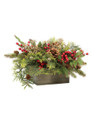 Pine & Berry Artificial Holiday Centerpiece