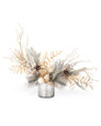 Champagne Elegance Artificial Holiday Centerpiece