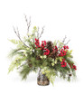 Wispy Pine & Berries Artificial Holiday Arrangement