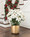 White silk poinsettia extra large lifelike holiday decor