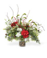Holiday Bliss Artificial Christmas Arrangement, By Petals.