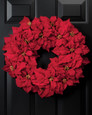Holiday Poinsettia<br>Silk Wreath
