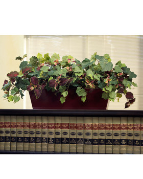 Coleus & Grape Ivy Silk Planter