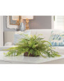 Mixed Ferns & Berries Faux Foliage Planter