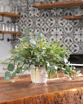 Eucalyptus & Fittonia<br>Faux Foliage Arrangement