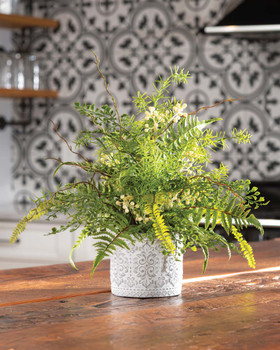 Fern & Berry Fusion<br>Faux Foliage Arrangement