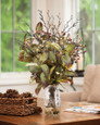 Laurel & Plume Thistle Faux Foliage Arrangement, By Petals.