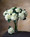 Bridal White Silk Hydrangea Flower Stem