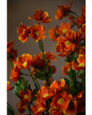 Orange Baby Cosmos Silk Flower Stem