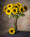 29" Medium Sunflower Silk Flower Stem