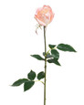 Blush Coral Rose Bud Silk Flower Stem
