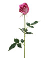Lavender Mauve Rose Bud Silk Flower Stem