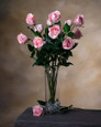Pink Rose Bud Silk Flower Stem