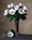 24" Large Faux Magnolia Flower Stem