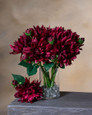Red Dahlia Silk Flower Stem Spray