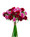 10" Rose Bud Silk Flower Bouquet in Yellow Orange.