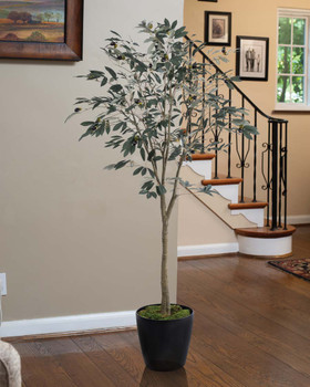 5' Silk Mediterranean Olive Tree