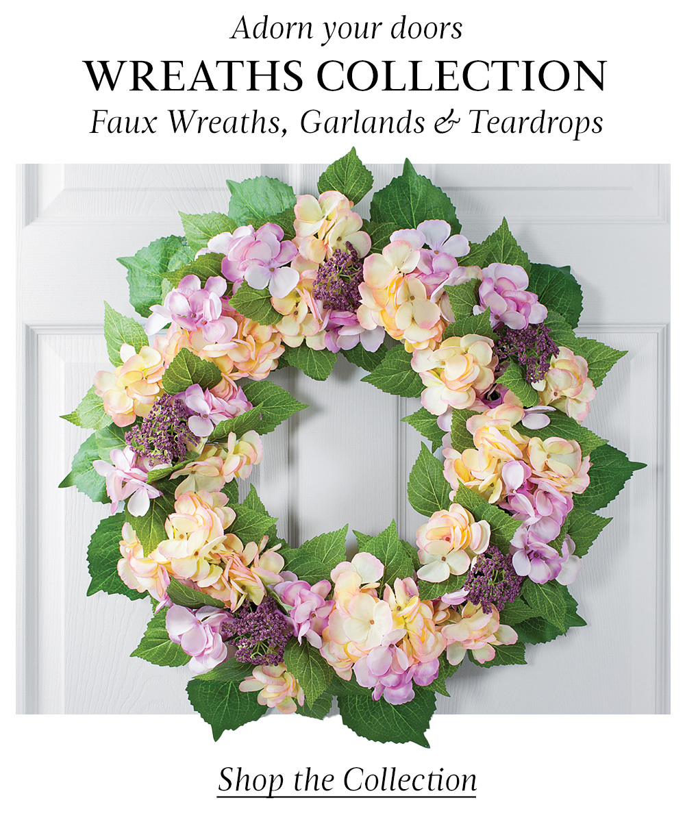 Faux wreaths: Our artificial wreaths, swags, and garlands make seasonal decorating quick, easy, and fun. Available at Petals. 